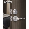 Keyed Alike Front Door Lever Lockset with Single Cylinder Deadbolt