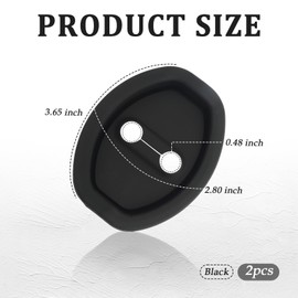 Figpade 2PCS Upgraded Car Door Latch Guard Cover,Silicone Car Door Lock Cover for Car Door Protector and Noise Reduction,Universal Automotive Exterior Accessories (2 PCS)