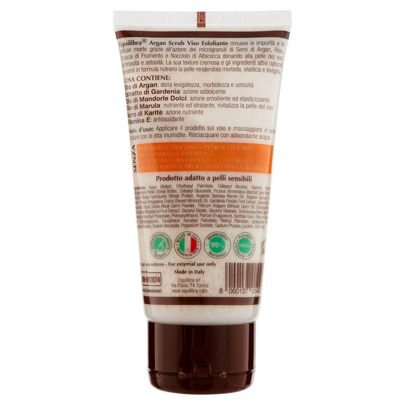 coty Equilibra Scrub Esfoliante Viso 75 ml Argani