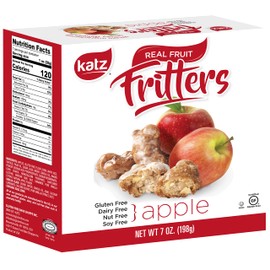 Katz Gluten Free Apple Fritters | Dairy Free, Nut Free, Soy Free, Gluten Free | Kosher (6 Packs, 7 Ounce Each)