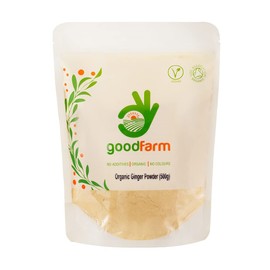 GoodFarm Organic Ginger powder 500g - Premium Quality, Certified Organic | Superior aroma & taste | Great addition to food preparations (bakes, teas, stews)