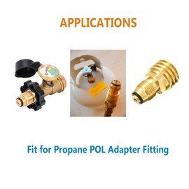 A.I.FORCE 10 Pieces Propane O-Rings for All Soft Nose P.O.L. Fittings, Soft Rubber Leakage-Proof Sealing, Fit for Propane Gas Adapters, Connectors, Valves, Regulators, Accessories and More