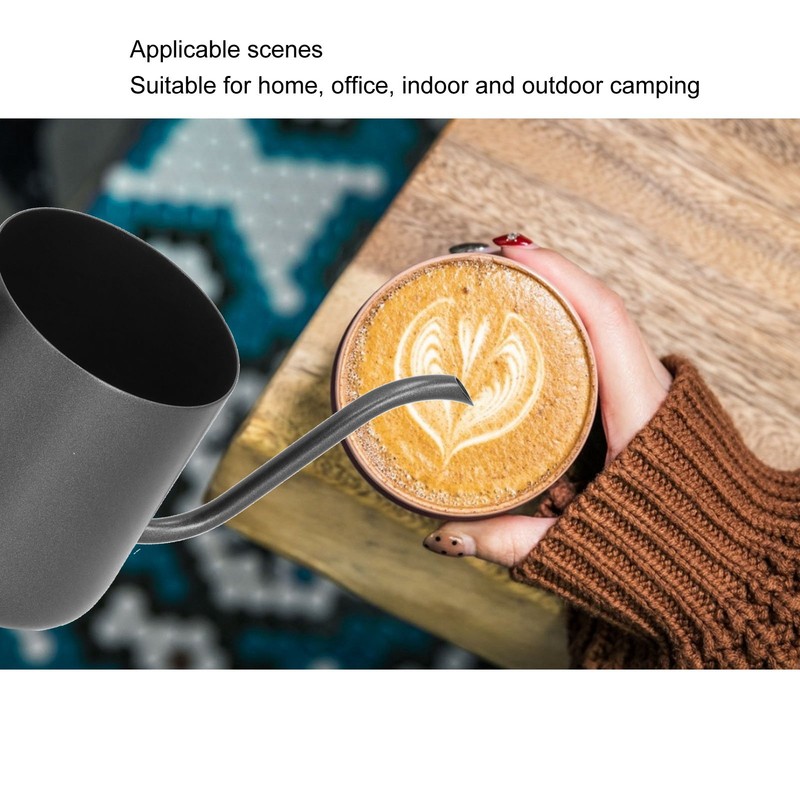250ml Stainless Steel Hanging Ear Coffee Pot Gooseneck Spout Tea