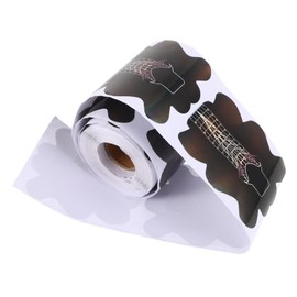 Outanaya 1 Roll Nail Form Guide Stickers for DIY Nail Art Extensions Durable Material Easy to Use Supply for French Manicure Applications