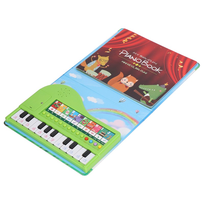 Piano Toy Book Educational Recording Function Kids Gift Toddler Musical