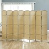 HOMCOM Room Divider, 8 Panel Folding Privacy Screen, 5.6' Tall