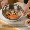 3-Piece Metal Mixing Bowl Set, Stainless Steel, Nesting