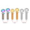 RISK 4PCS M6×18/20mm Titanium Ti Bolts Screws for MTB Disc