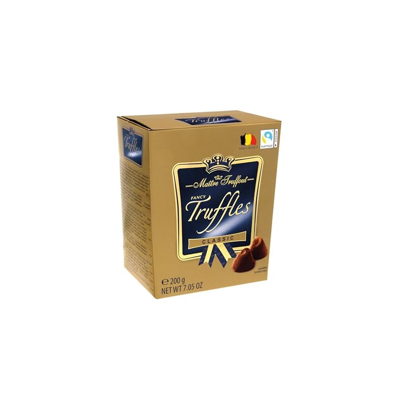 Maitre Truffout Chocolate Truffles, 7.05oz (Classic)