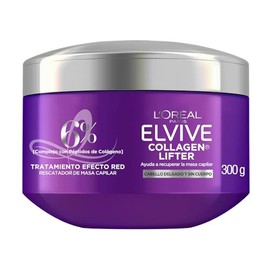 L'Oréal Paris Elvive Collagen Lifter Mascarilla con Péptidos de Colágeno para Restaurar y Reconstruir el pelo Delgado, Aplastado, y Quebradizo y Darle