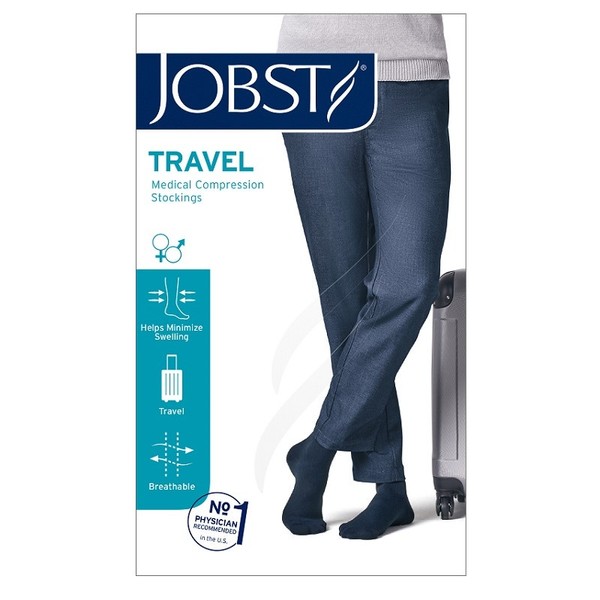 Jobst Travel Socks Calf 39-49cm Black Size 5
