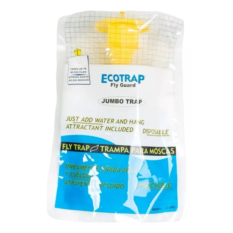 Ecotrap Mata Moscas Trampa Para Moscas Cebo Atrayente Jumbo Exterior