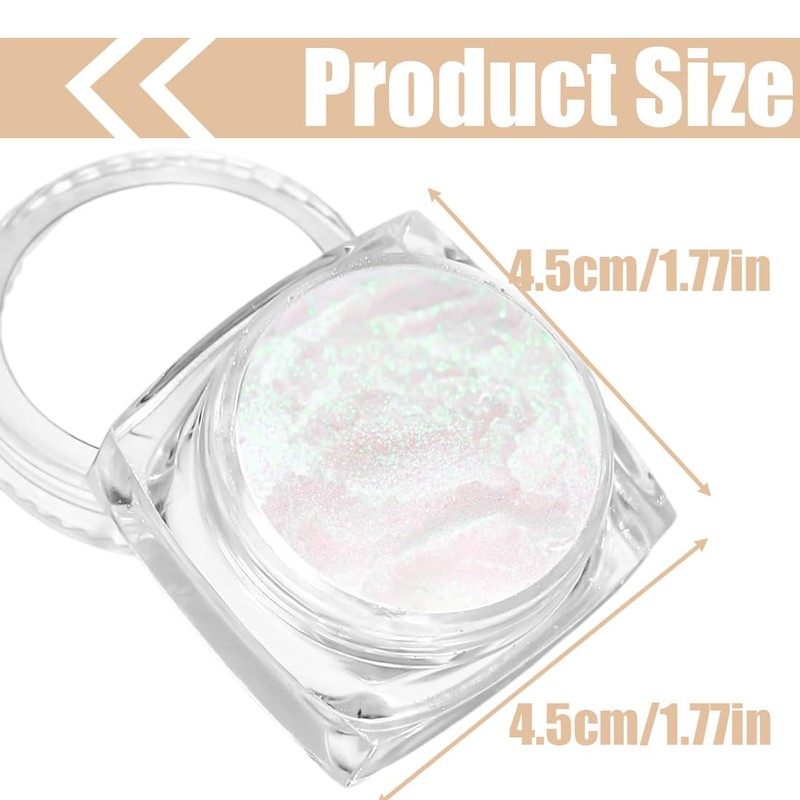 Tomedeks 4 PCS Chrome nail powder, Nail chrome powders, Chrome