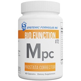 Systemic Formulas Mpc – Prostata Corrector 60 Capsules Bio Function #72. Healthy Prostate Gland Support Formula, Healthy Circulation Supplement.