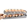 Rolling Egg Dispenser 2 Tier Space Saving Automatic Roll Down