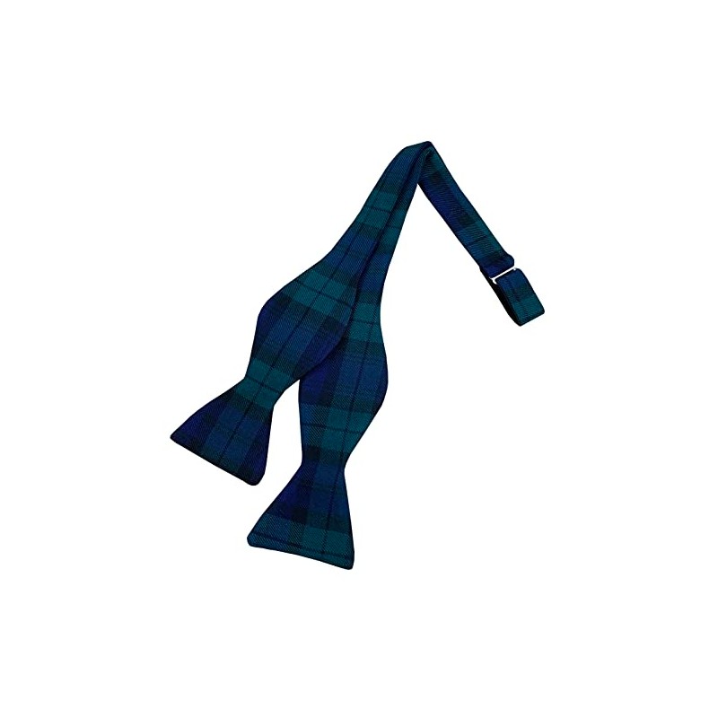 Men's Black Watch Tartan Self-Tie Bow Tie