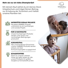 Mababu Baby Gift Set with Romper, Bib & Hat, GOTS-Certified Muslin Organic Cotton, Baby Gift Set, Clothing for Boys and Girls, Baby First Equipment for Baby Shower, Dusty pink