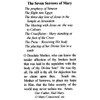 St. Jude Store The Seven Sorrows of Mary - Laminated