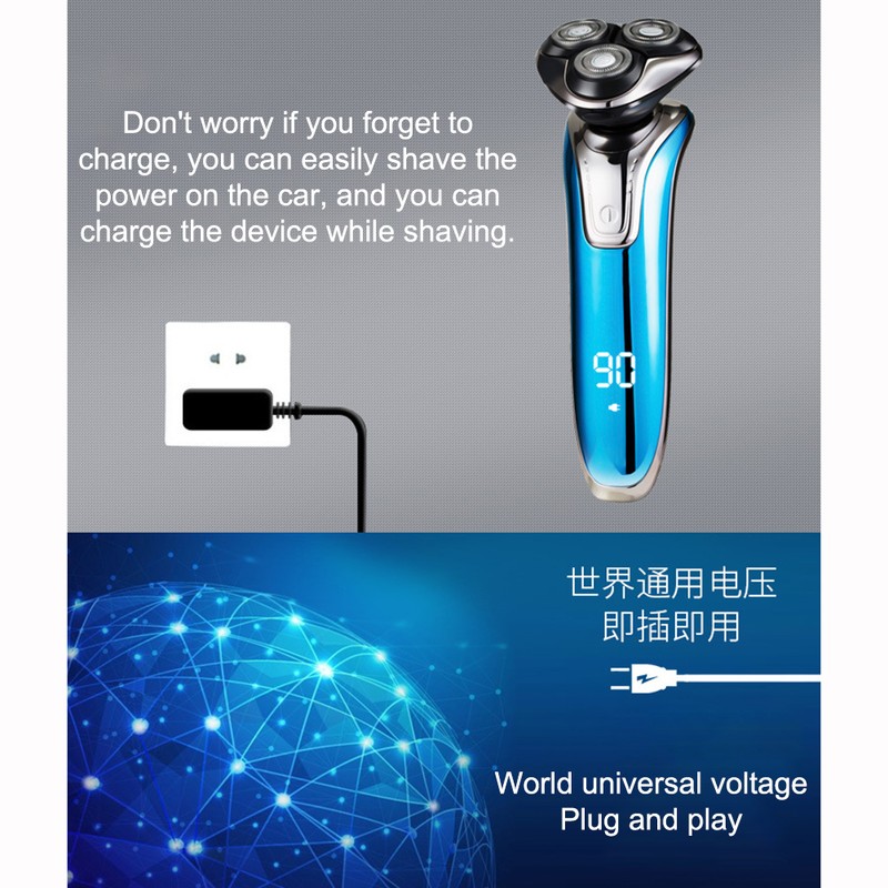 Electric Shaver Razor for Men 4 in 1 Rotary Shaver
