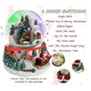 Koncenttop Christmas Snow Globe, 130mm Snow Globe Christmas, Rotating Musical