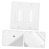 COHEALI Dual Port Brush Wall Plate Insert for Cable Management
