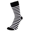 ZAKIRA Finest Combed Cotton Striped Dress Socks for Men, Women,