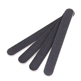 10 limas de uñas profesionales de doble cara Emery Board Grit negro Gel cosmético manicura pedicura