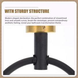 Bathroom Hand Towel Ring Hanger: Stainless Steel Towel Ring Hanging Towel Ring Hand Towel Ring Holder Black Gold