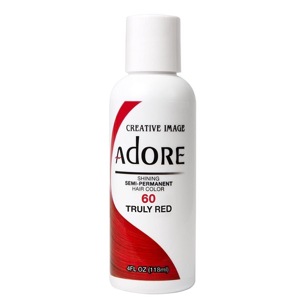 Adore Semi-Permanent Haircolor #060 Truly Red 4 Ounce (118ml)