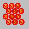 Unbranded/Generic 12 Price Stickers RED VENDING MACHINE CANDY STICKERS LABEL .25 Cent Free Ship