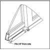 QCAA Single Small Sliding Window Security Lock, Aluminum, White Coated,
