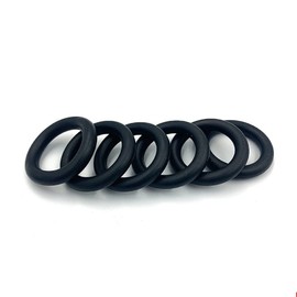 Boxonly 50 PCS O Rings Nitrile Rubber Round O-Rings Seal Grommets 16mm OD 12mm ID 2mm Width Metric Sealing Washer O-Ring Gasket Black