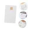 KONTONTY 12 Pack White PVC Blank Ic Cards High Capacity