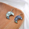 Handmade Moon shaped Abalone Shell Dangle Earrings for Women, Wire