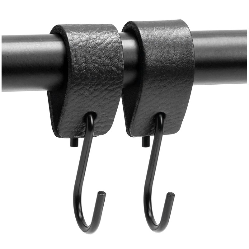 Brute Strength - Multifunctional Leather S-Hooks - Black - 4