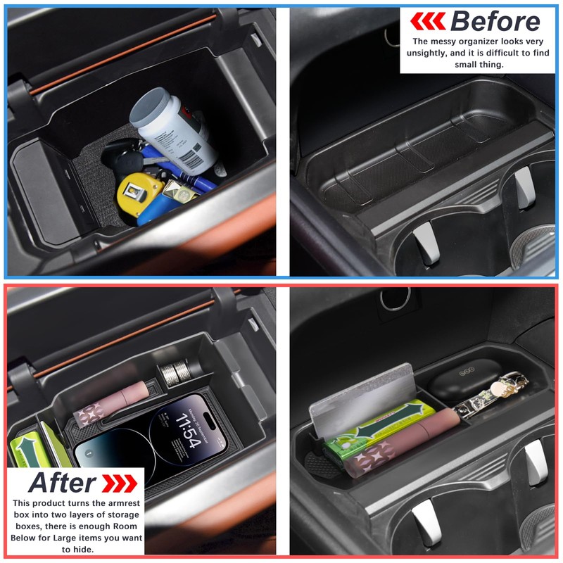 Neepiar Center Console Organizer Compatible with 2023 2024 2025 2026