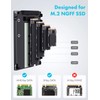 GRAUGEAR Aluminium M.2 SATA SSD Converter for B-Key M.2 NGFF