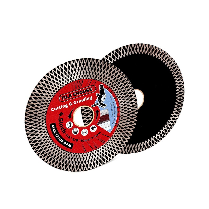 Solidure 2 Pack-4.5" Tile Blade,Diamond Porcelain Blade for Cutting and