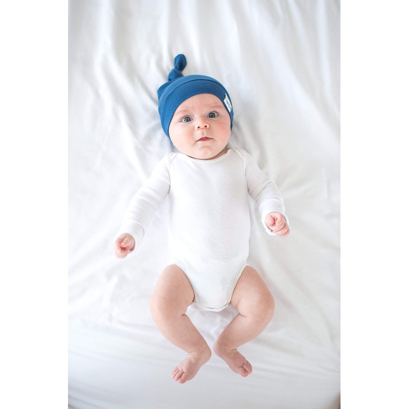 Perla de cobre, gorro de bebé con nudo elástico suave,