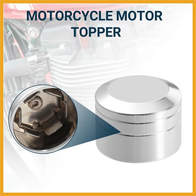 Partuto Flat Head Bolt Cover Fit 9mm-12mm | Chrome Silver