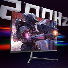 INFIEVO 24 Inch Gaming Monitor FHD 1080p 200Hz IPS 1ms, AMD FreeSync Premium, HDR, VESA Mount, Tilt Adjustable, Gamer Eye Care, HDMI/DisplayPort (Black)​