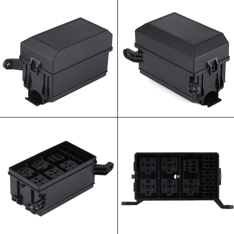 6 Way Fuse Relay Box Holder with 41 Metallic Pins
