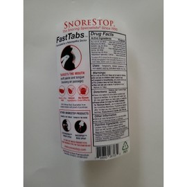 SnoreStop Snore Stop Fast Tabs 60ct Chewable Tablets Natural Anti-Snoring Solution
