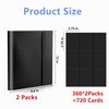 2-Pack Trading Card Binder, 9-Pocket Acid-free Side-Loading Album with 40