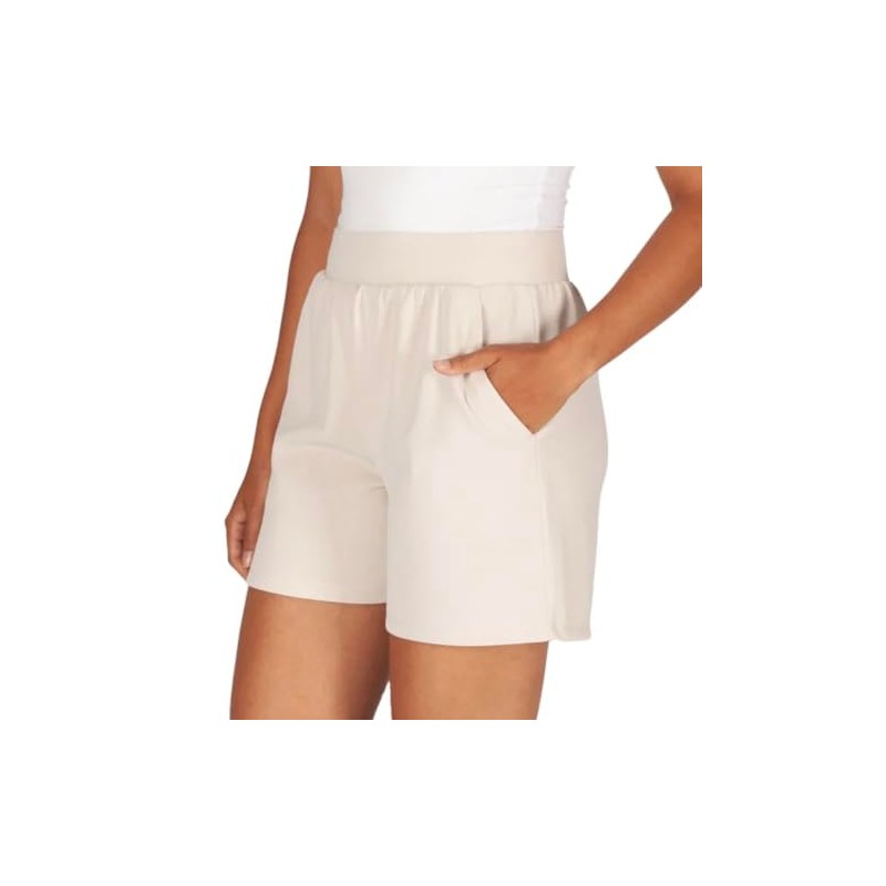 LazyPants Women's Stretch Luxe Short (US, Alpha, Medium, Regular, Regular,