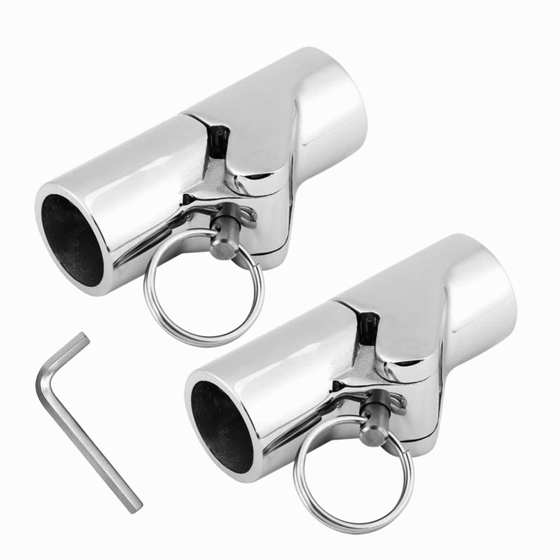 RedSnake Stainless Steel Marine Grade Boat railing Pipe Connector Folding