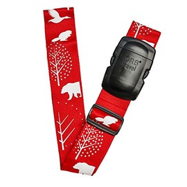 ORB Travel Premium Designer Luggage Strap-LS244-Canada Seasons-Red/White/Silver