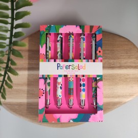 GBCC Paper Salad - Five Ink Gel Pens in Back Ink - PSS0004