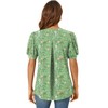 Anyally Womens Plus Size Summer Dressy Casual Blouse Puff Short