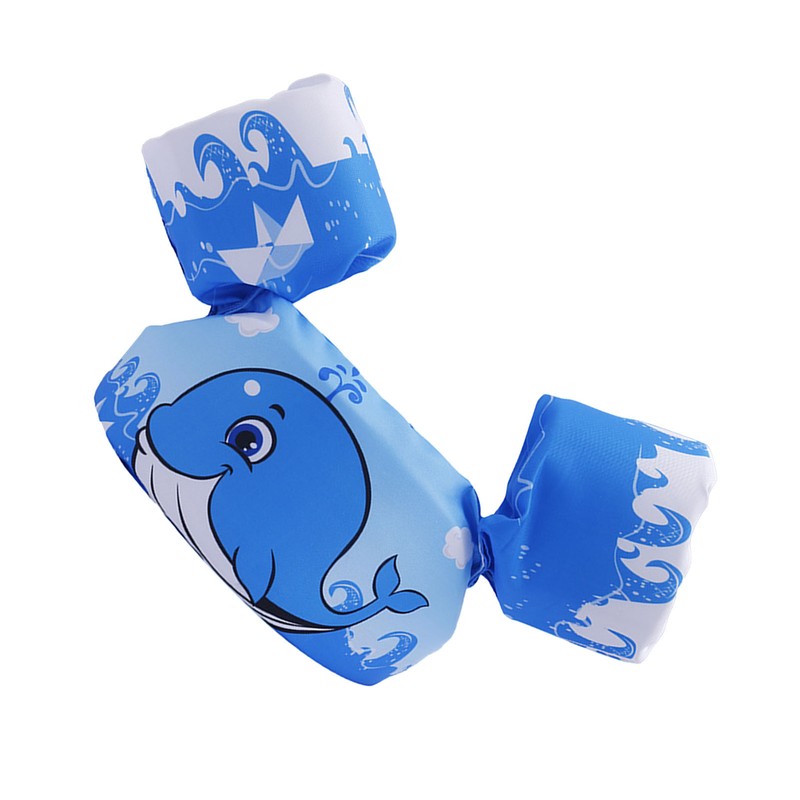 Kids Swim Vest Inflation Free Cartoon Pattern Foldable EPE Swim